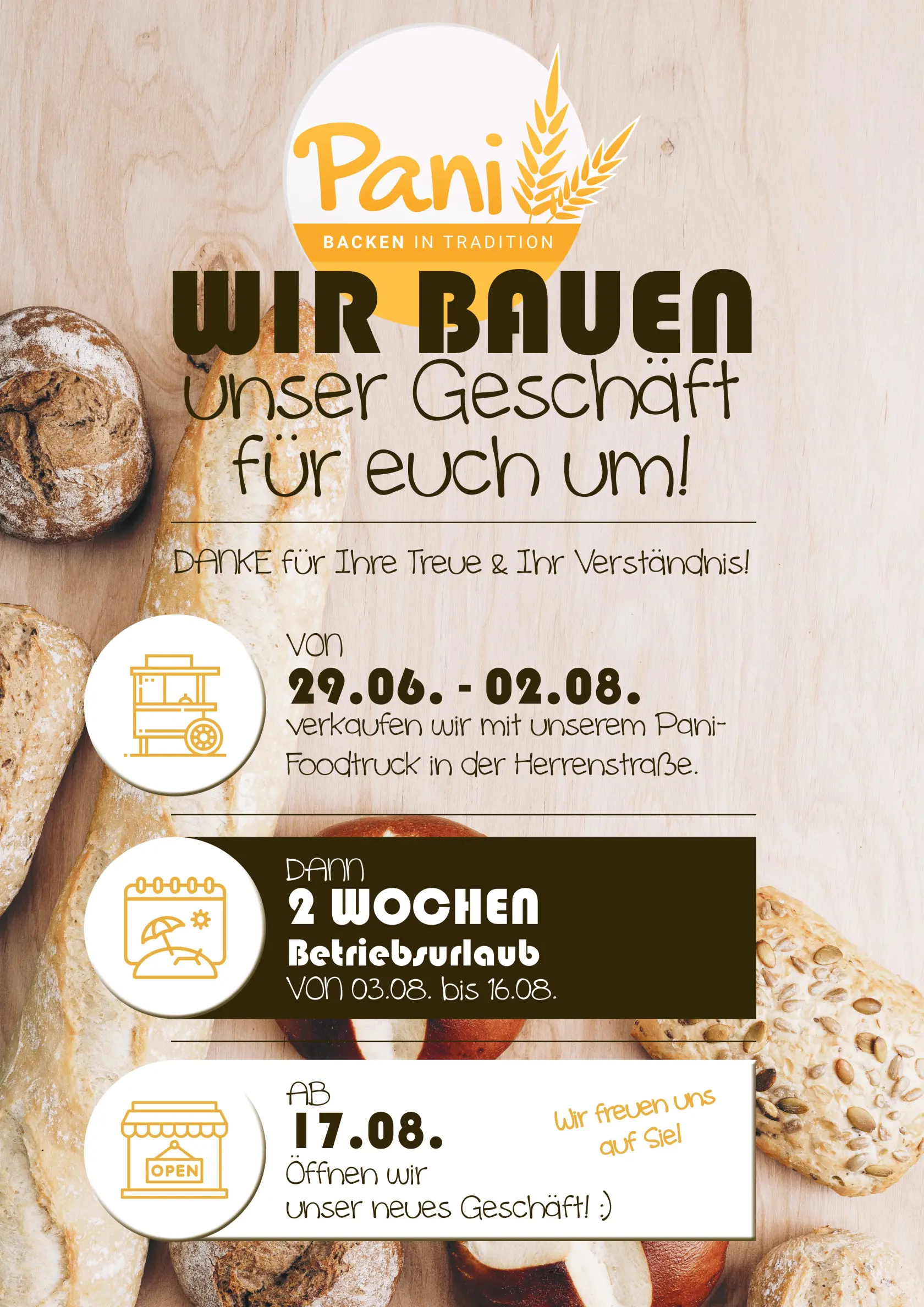 Plakat Umbau 